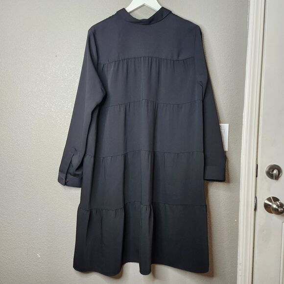 J. Jill Black Button Up Tunic Dress - Picture 2 of 6